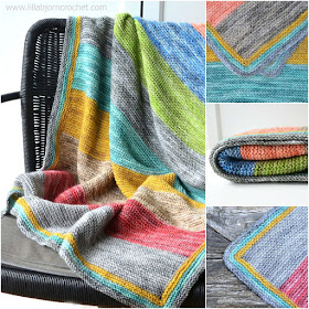 Forest Spirits baby blanket is a very easy knitting project suiteable for beginners. Free pattern by Lilla Bjorn Crochet