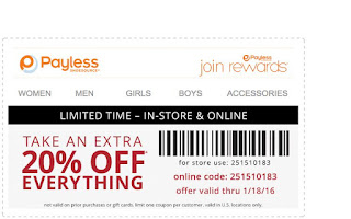 payless coupons 2018