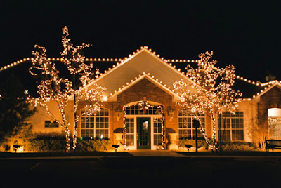 House Xmas Outdoor Lighting