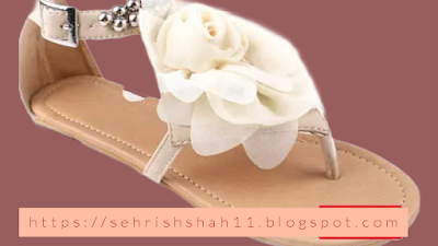 White Buckle Flat Sandals for a Wedding