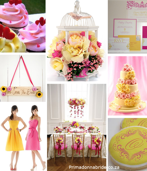 Wedding Inspirations My PINK and YELLOW Wedding 