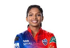Minnu Mani in her cricket jersey