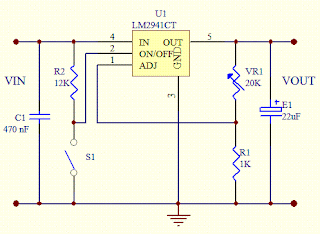 Variable 5 to 20V DC Supply Circuit Diagram