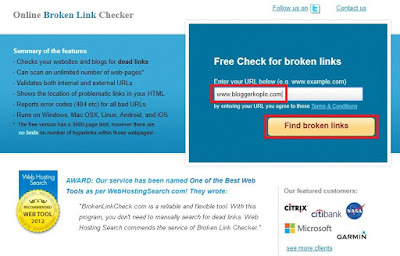  kesehatan sebuah blog merupakan hal yang sangat penting Update Info Baru : Cara Mengecek Broken Link atau 404 Not Found pada Blog