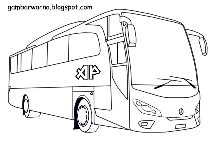 Gambar Mewarnai Bus  Belajar Gambar Download Mobil  Ferrari 