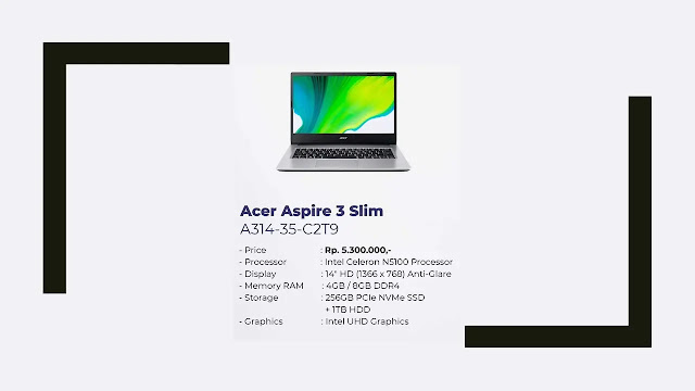 Laptop Acer Aspire 3 Slim