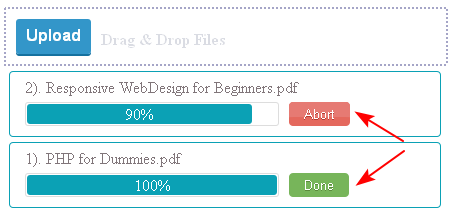 ajax jquery multiple file upload progress bar