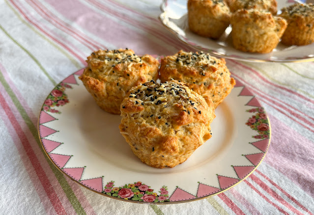 Food Lust People Love: These spiced cheddar cornbread muffins are baked with cumin, kalonji and cayenne pepper, tasty savory treats perfect for breakfast or snack time.