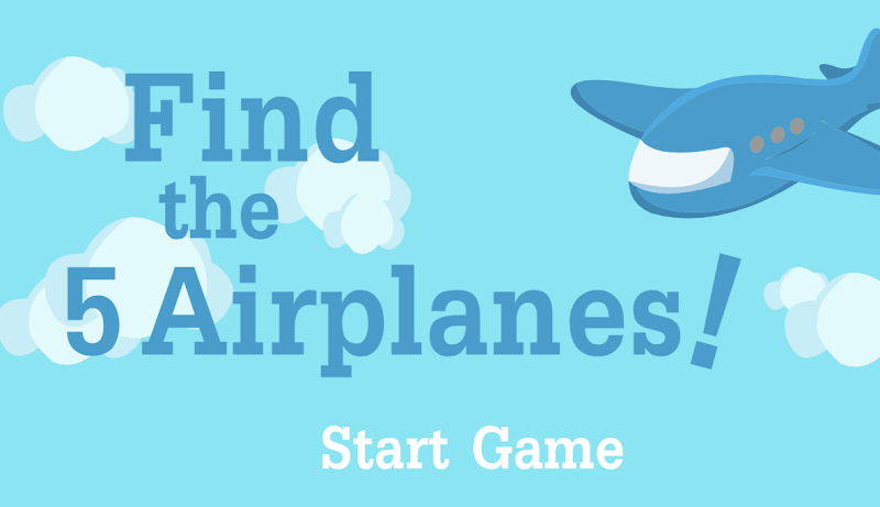 Jugar Find the 5 airplanes aviones