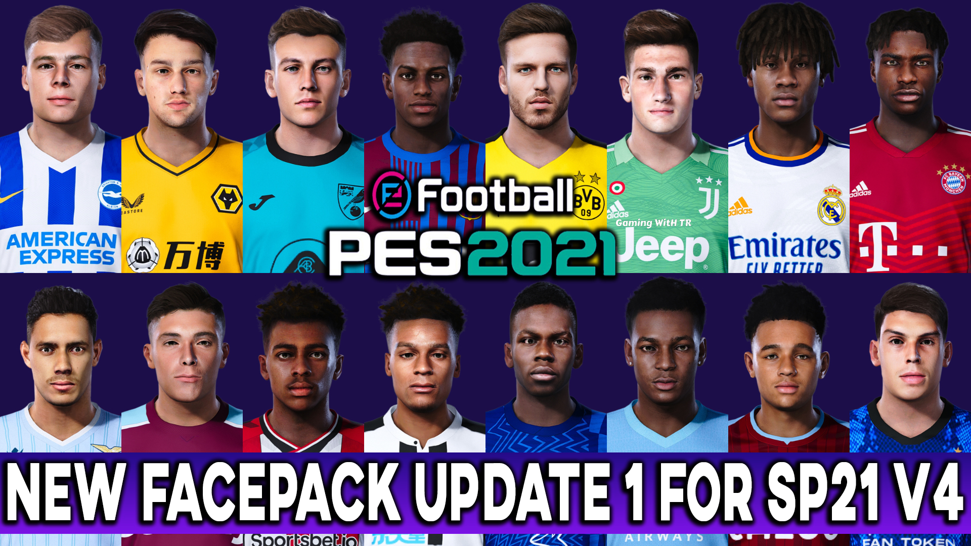 PES 2021 | New Mega Facepack Update 1 For Smoke Patch V4