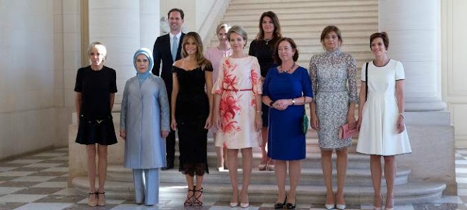  Η ΑΠΟΛΥΤΗ ΞΕΦΤΙΛΑ!!!!!!!!!!!!!!!Σύνοδος ΝΑΤΟ: Εννιά Πρώτες Κυρίες και ένας Πρώτος Κύριος -Ο σύζυγος του Πρωθυπουργού του Λουξεμβούργου [εικόνα]