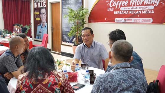 Jaya Saragih Coffee Morning dengan Wartawan