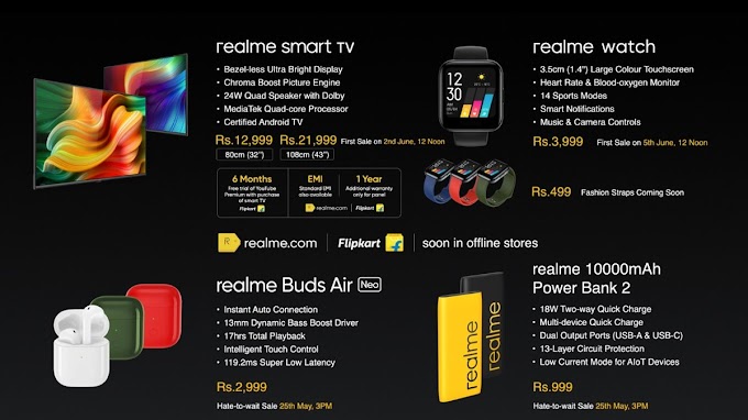 Realme IOT products Q2 2020 இந்தியா 
