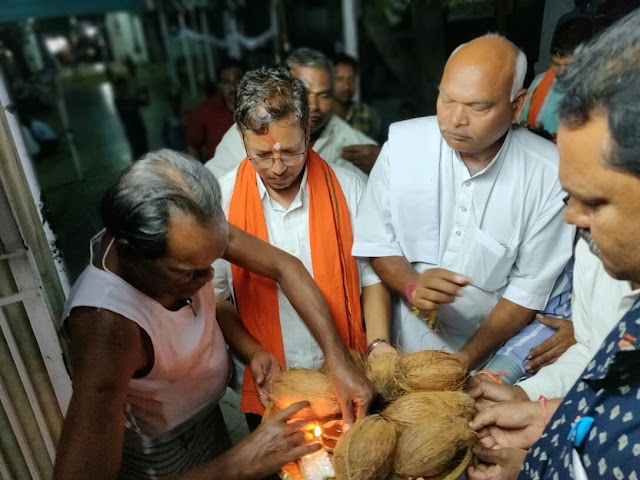 गिरौदपुरी धाम के दर्शन के साथ सियासी रण में उतरे डॉ बाँधी,मस्तूरी विधानसभा में सियासी हलचल तेज़..