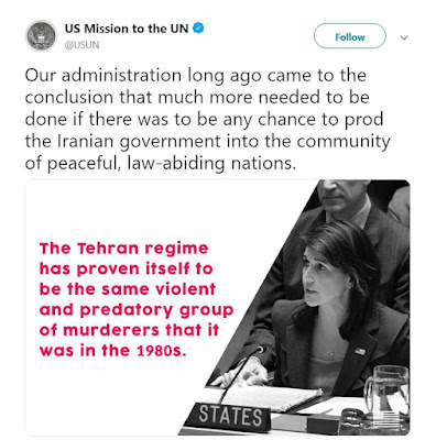 🔻متن کنار عکس: رژیم تهران ثابت کرده کماکان همان گروه آدمکشان غارتگر و خشونت گرای سالهای ۱۹۸۰ میباشد 
