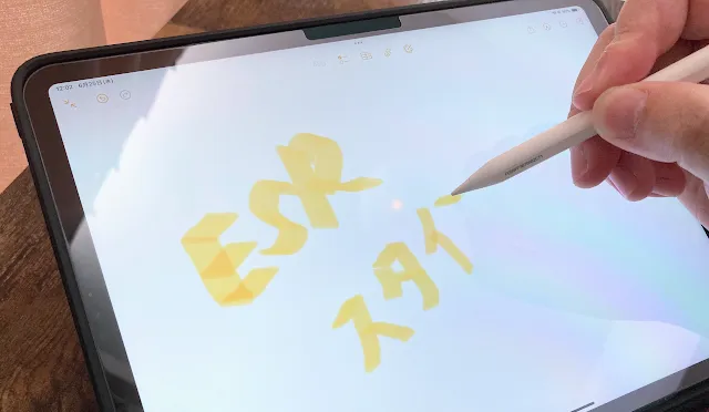 ESR製スタイラスペンの書き味が良い