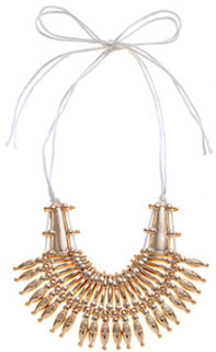 New Look White and Gold Ethnic Statement Necklace, £14.99