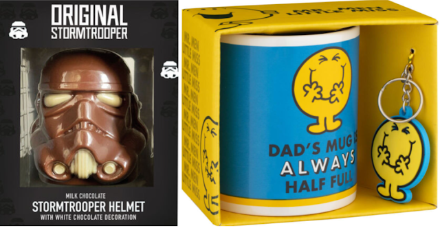 Stormtrooper chocolate head and Mr Men mug