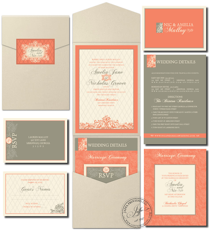 The Garden Pocket Wedding Invitation Wouldn't it be fun to send out this 