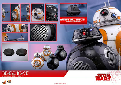 Movie Masterpiece 1/6 BB-8 y BB9E de Star Wars Episode VIII: The Last Jedi - Hot Toys