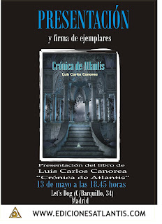 Cartel Presentación Crónica de Atlantis