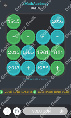 Math Academy "Dates" cheats, walkthrough