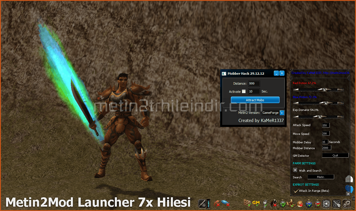 Metin2Mod Launcher 7x Hilesi 23.07.2014 indir