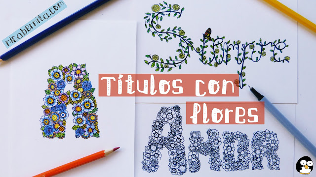 cómo hacer títulos para decorar apuntes, cuadernos, libretas, agendas. Lettering, Doodling. Nica Bernita