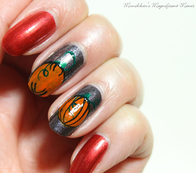 Pumpkin Nail Design