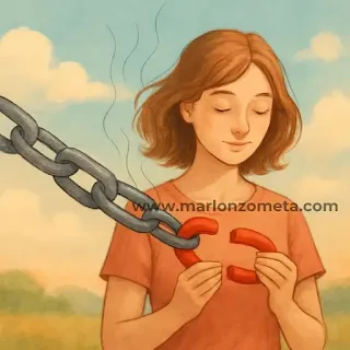 Practicar el desprendimiento emocional - Imagen reflexiva