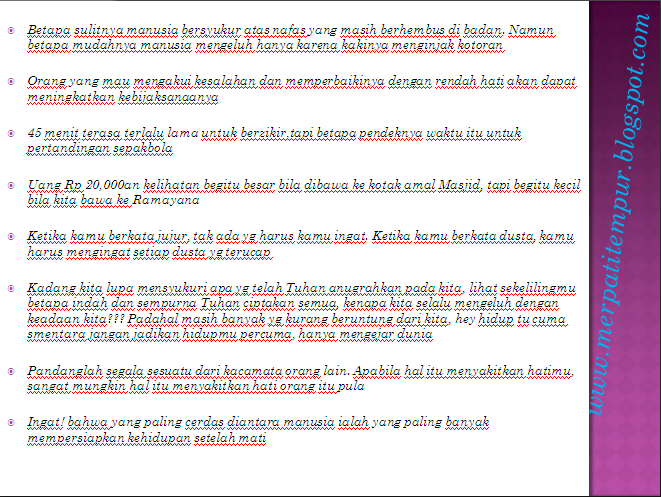 Kumpulan Kata Kata Renungan Motivasi Diri Dengan Hikmahnya 