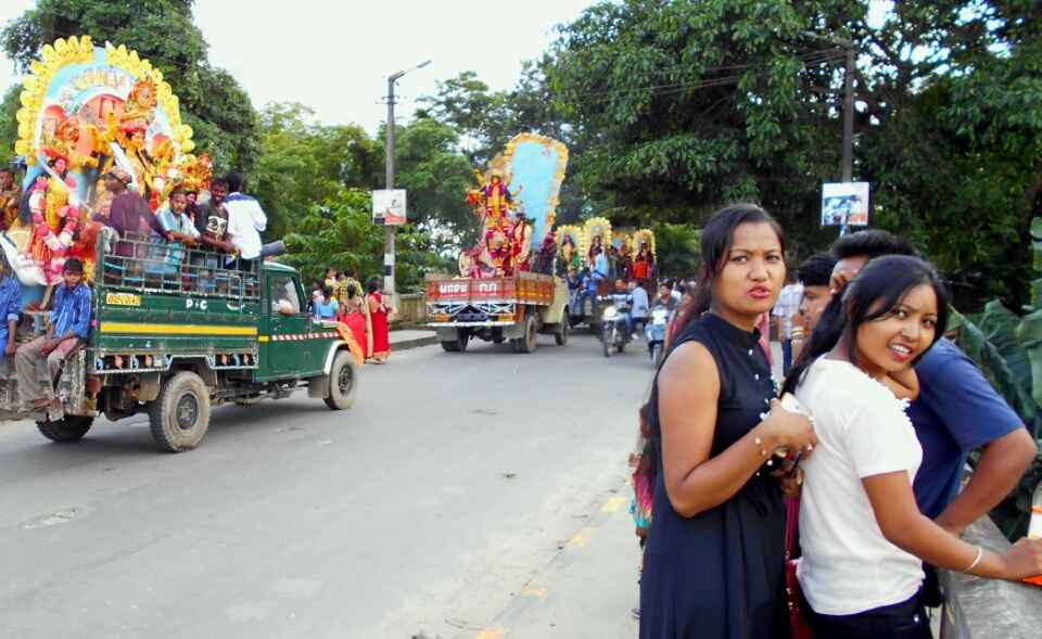 Dashami celebration, Dhansiri River, Golaghat