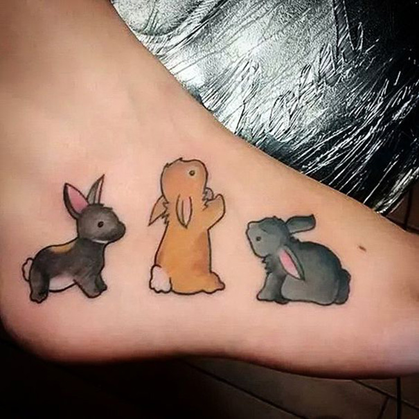 tatuagens femininas de coelho