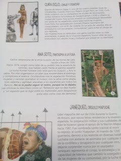la imagen muestra una página del libro con imágenes y texto sobre las mujeres participantes en la lucha por la Independencia americana