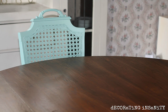 Staining a dining table