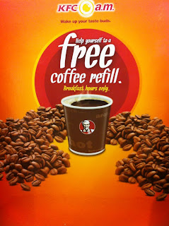 KFC Restaurant Malaysia: FREE Coffee Refill