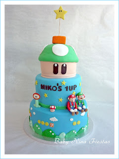 Tarta fondant Mario Bros