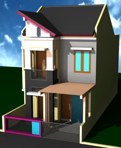 Desain Rumah Minimalis Type 36 Lantai 2