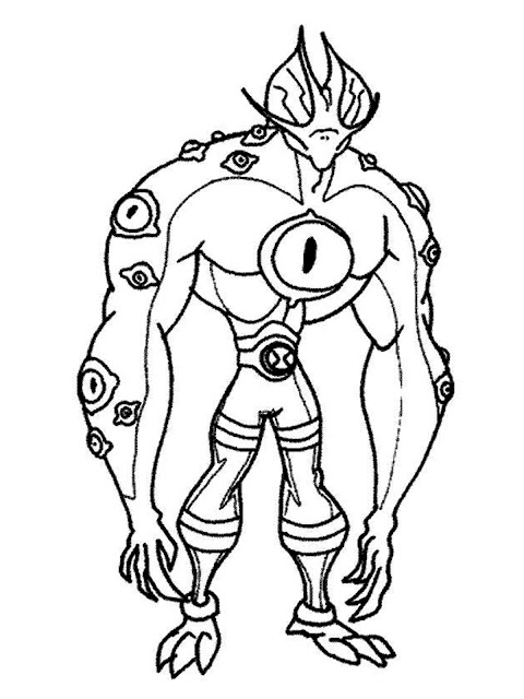 very best ben 10 coloring pages