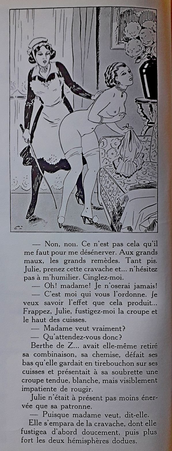 Carlo dessin BDSM femme fouettée