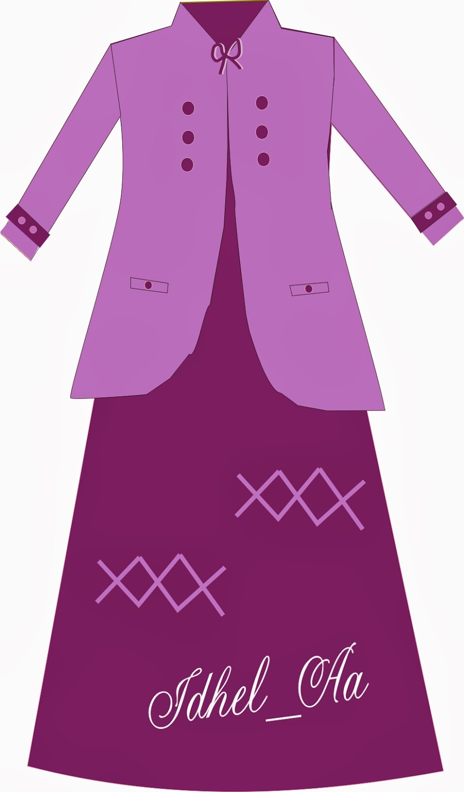 Dhelfi_Collection: Desain Gamis Casual Blazer