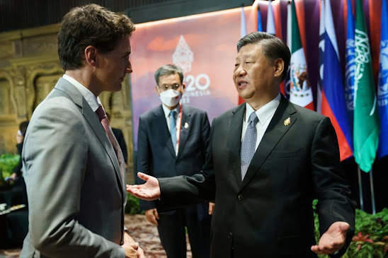 Prime Minister Trudeau receives political advice at G20 from Xi