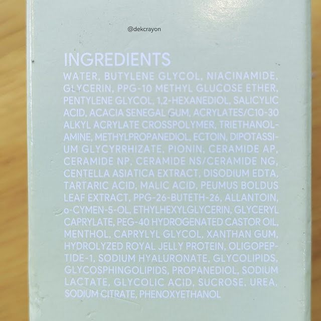 Ingredients skintfic anti acne serum
