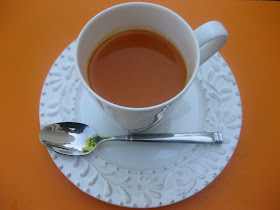 mug of carrot soup