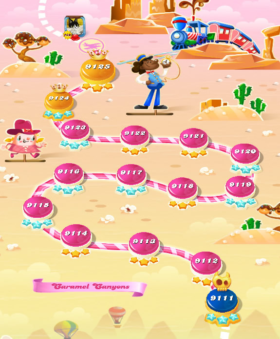 Candy Crush Saga level 9111-9125