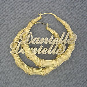 Bamboo Name Earrings8