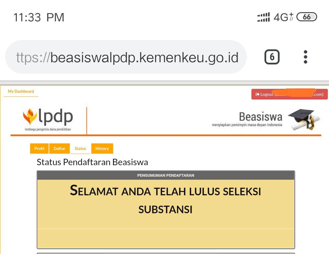 Dapat Beasiswa LPDP : Belajar dari Kegagalan