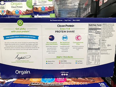 Costco 1195799 - Orgain Clean Protein Shake: for a healthier diet