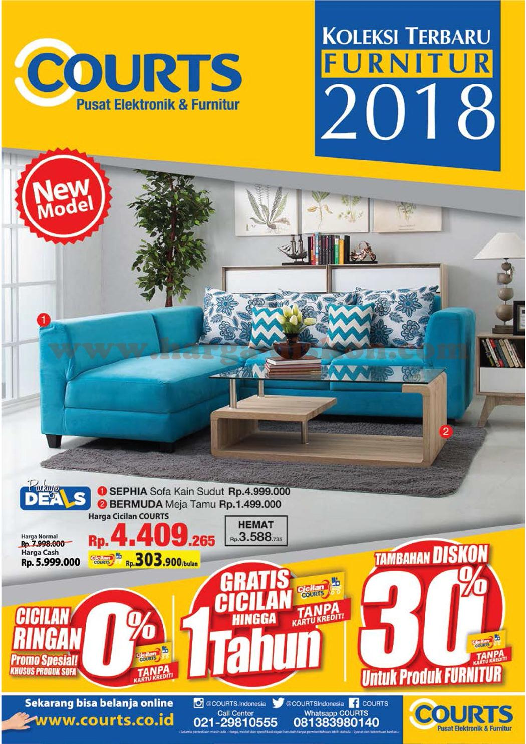 Katalog COURTS Elektronik Furniture Terbaru Koleksi Furniture 2018