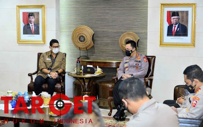 Dikunjungi Sandiaga Uno, Kapolri Bahas Penguatan 5 Destinasi Super Prioritas 